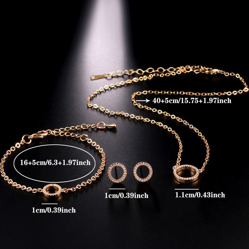 Gold Plated Single Ring Jewelry Set for Weddings & Daily Wear