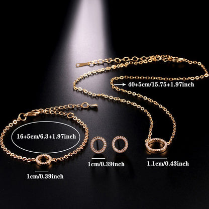 Gold Plated Single Ring Jewelry Set for Weddings & Daily Wear