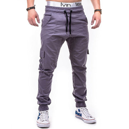 Men Khaki Cargo Pants Loose Fit Plus Size Casual