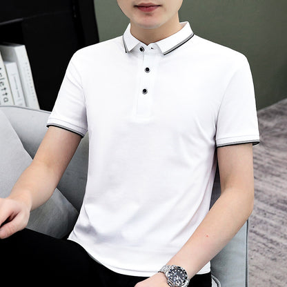 Men's Grey Casual Polo Shirt Summer 2025