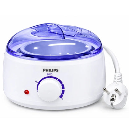 Philips professional Wax Melting Machine for Hair Removal |  Model FJF508-1 | Electric Wax Warmer with 2 Aluminum Pots | Adjustable Temperature Control up to 80°C | 100W