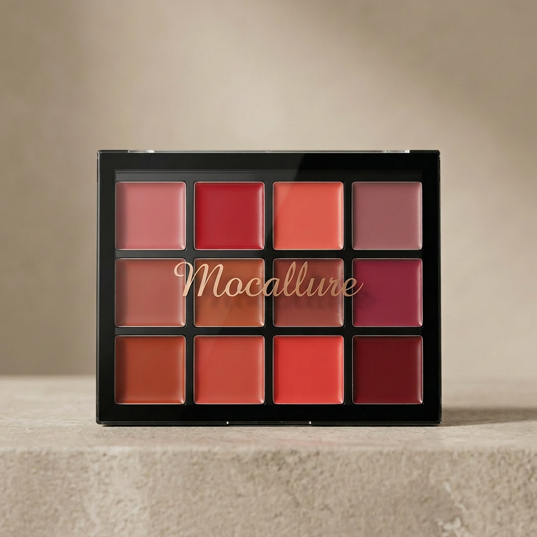 Mocallure 12-Color Creamy Lipstick Blush Palette