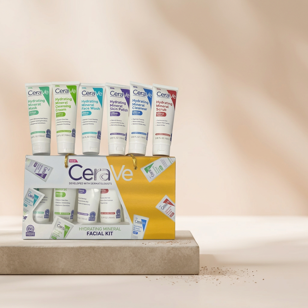 CeraVe Hydrating Mineral Facial Kit 6-in-1 for All Skin Types